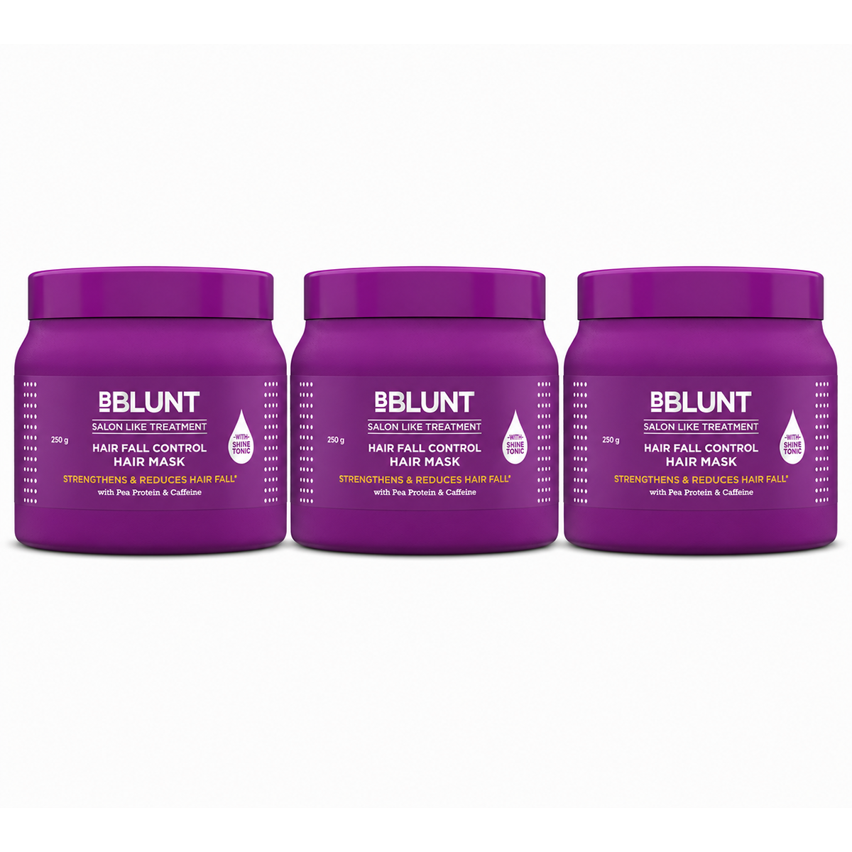 Bblunt Hair Fall Control Hair Mask with Pea Protein & Caffeine for Stronger Hair 250g - Image 9 - Buy from Indicrest