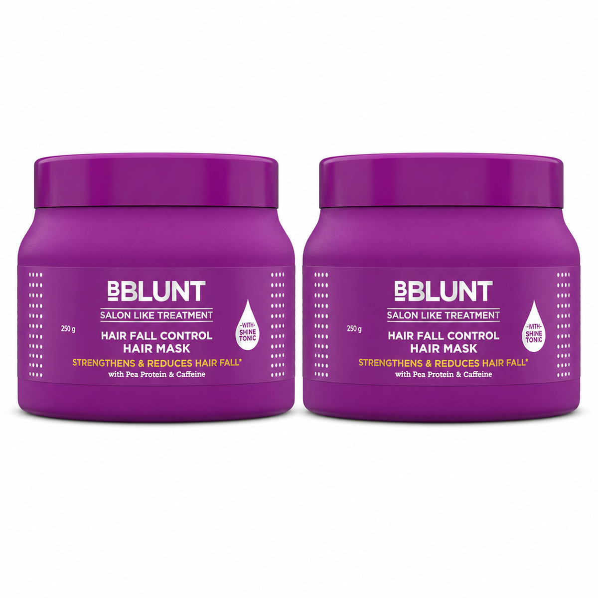 Bblunt Hair Fall Control Hair Mask with Pea Protein & Caffeine for Stronger Hair -250g, Pack of 2 - Buy from Indicrest