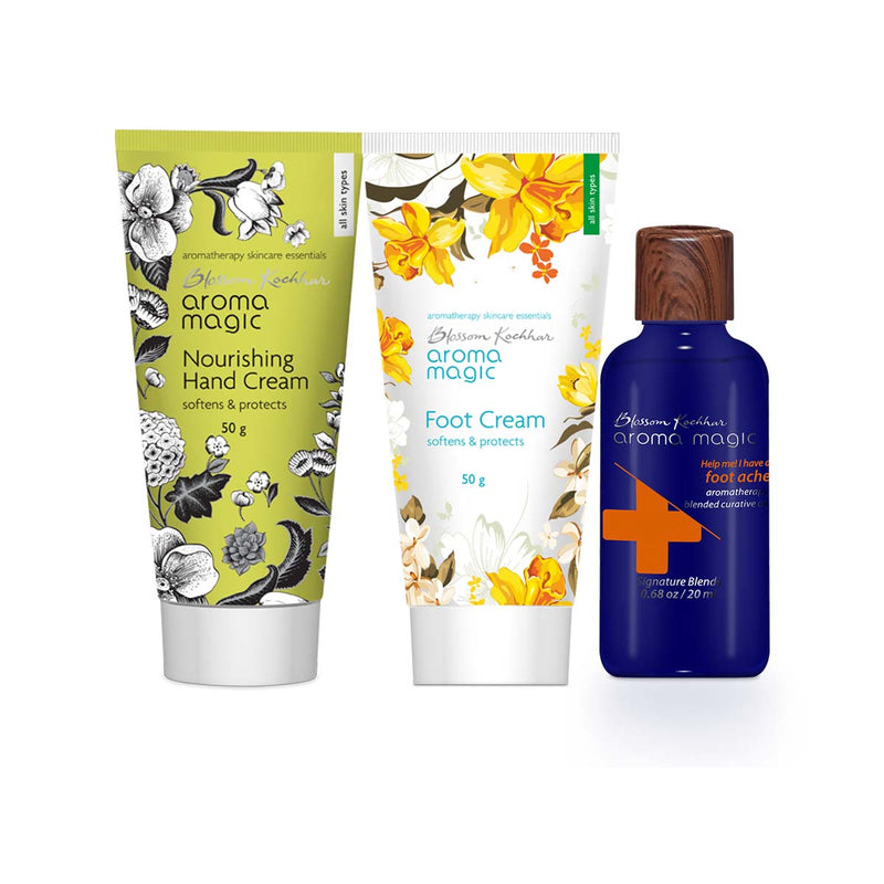 Aroma Magic Soothing Comob - Hand Cream | Foot Cream | Ache Relief Oil, Hair Oil 200ml + Headache Relief Oil 20ml - Buy from Indicrest