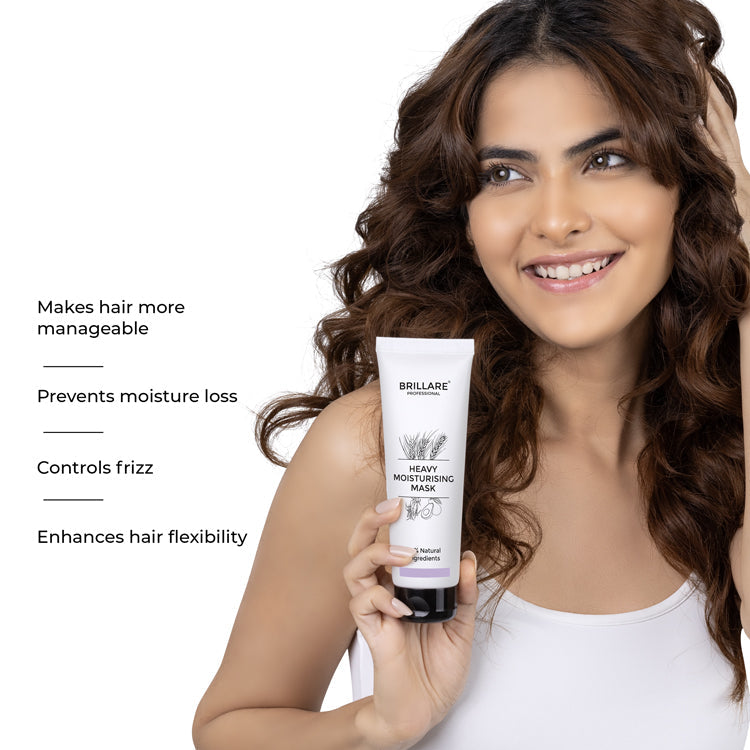 Brillare Heavy Moisturising Conditioner For Dry, Frizzy Hair, 125g - Image 3 - Buy from Indicrest