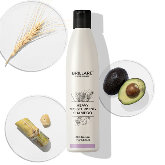 Brillare Heavy Moisturising Shampoo For Dry, Frizzy Hair, 300ml - Buy from Indicrest