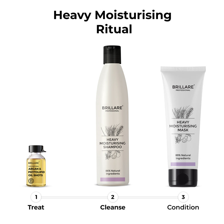 Brillare Heavy Moisturising Shampoo For Dry, Frizzy Hair, 300ml - Image 9 - Buy from Indicrest