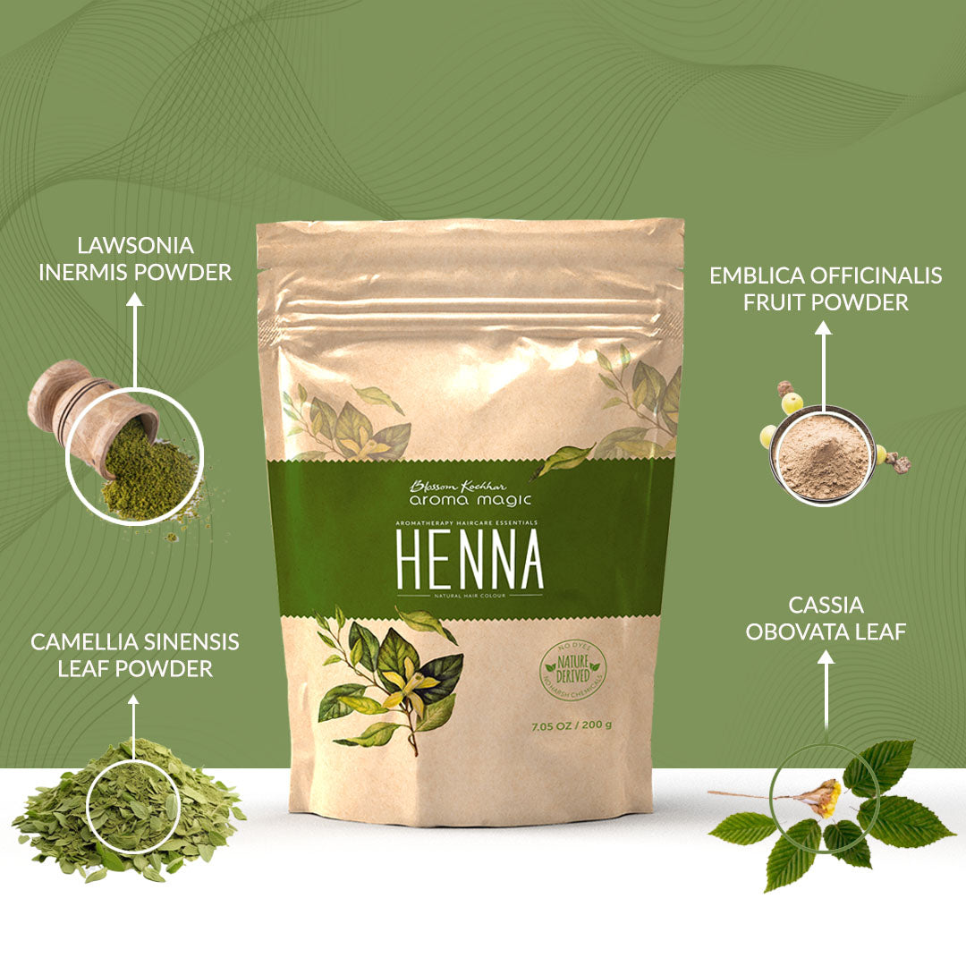 Aroma Magic Henna 100% Free of PPD, Parabens Hair Color, 200g - Image 4 - Buy from Indicrest
