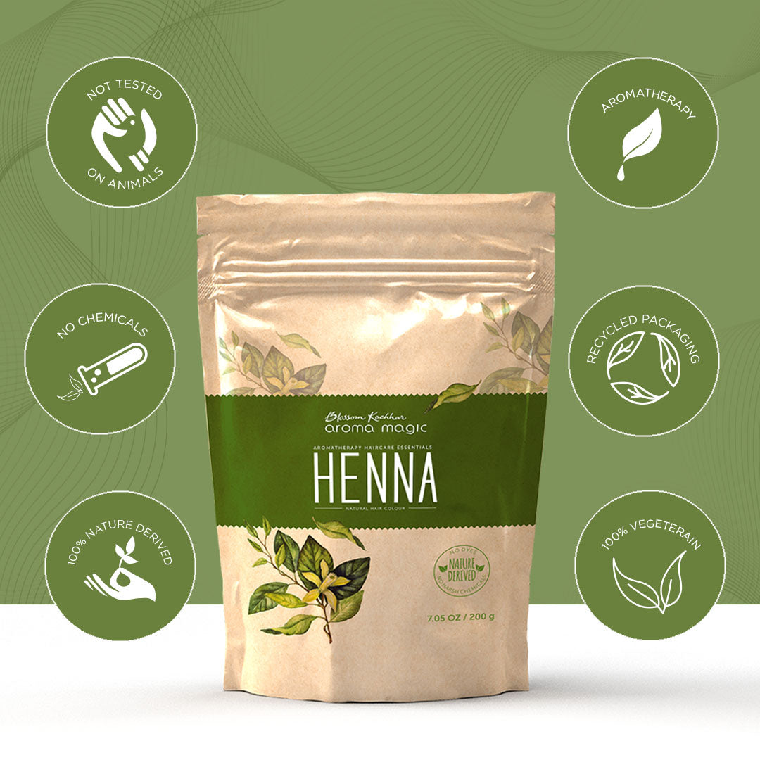 Aroma Magic Henna 100% Free of PPD, Parabens Hair Color, 200g - Image 5 - Buy from Indicrest