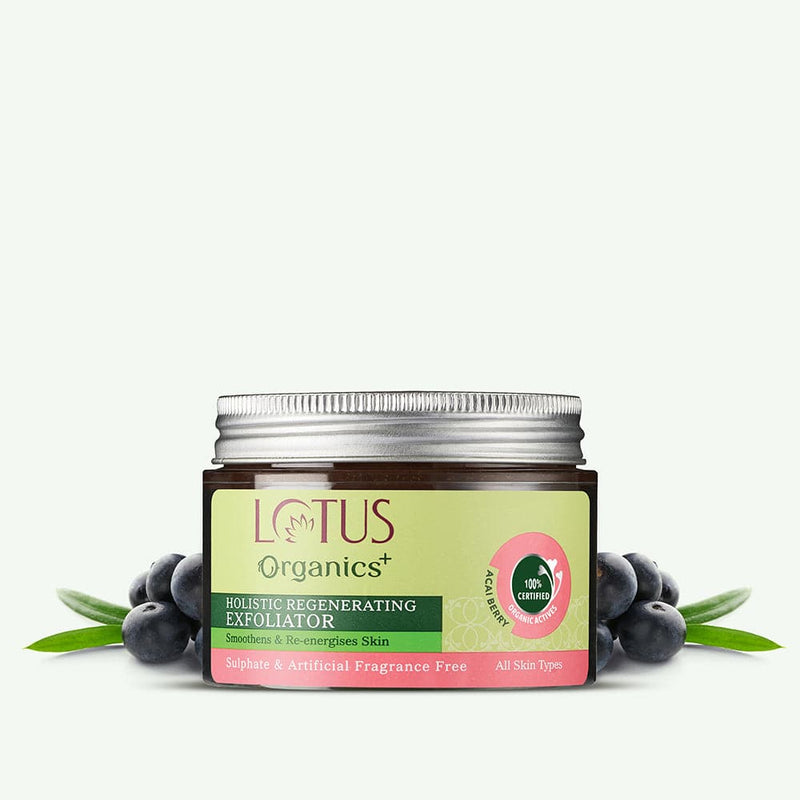 Lotus Herbals Organics+ Holistic Regenerating Exfoliator, 100g