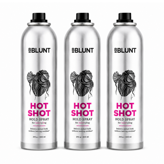 Bblunt Hot Shot Hold Spray for Instant & Firm Hold, Pack of 3 X 300ml - Buy from Indicrest