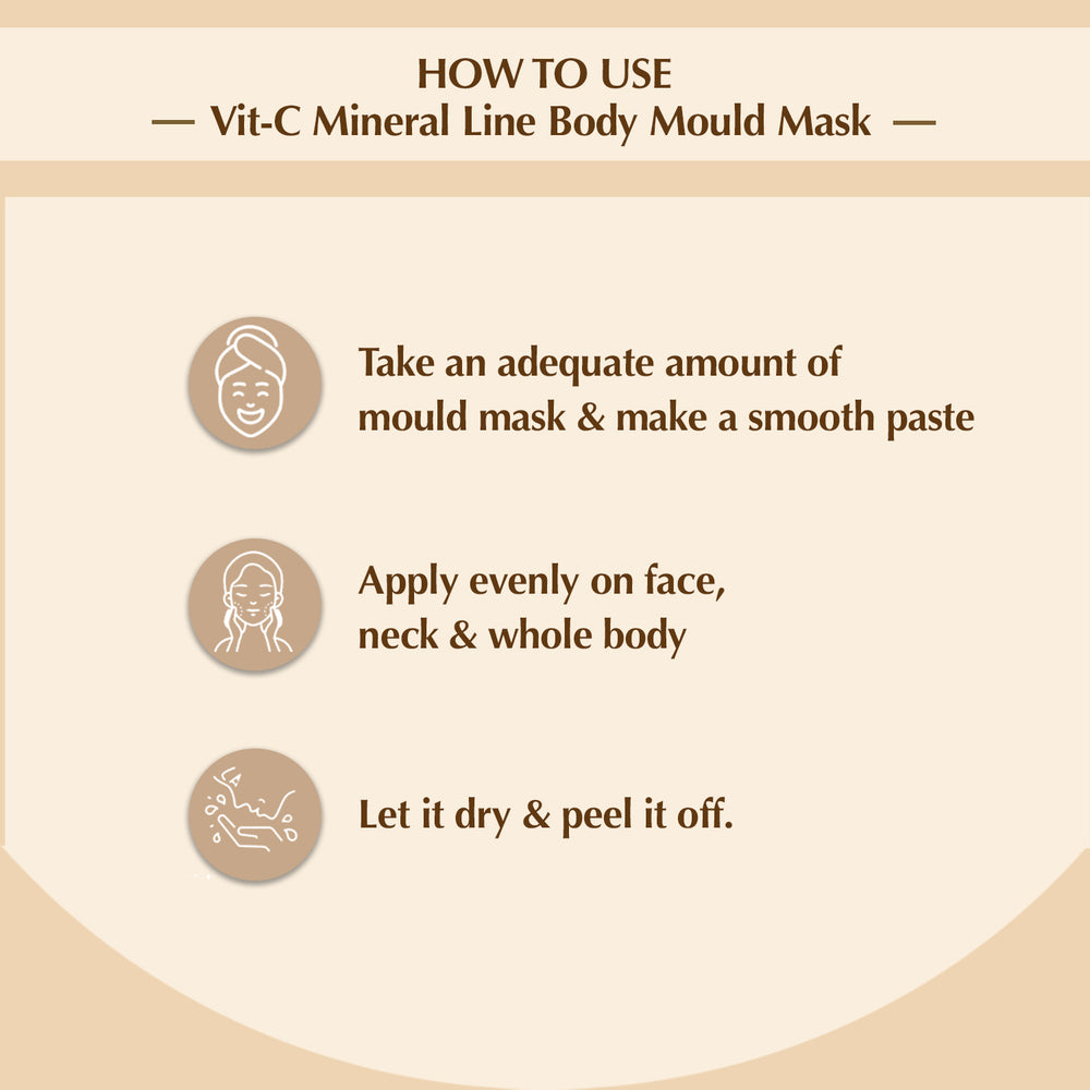 SARA Vitamin C Line Body Mould Mask No-13 ( IN JAR) + SARA Oxy D tan Mask-72g - Image 4 - Buy from Indicrest