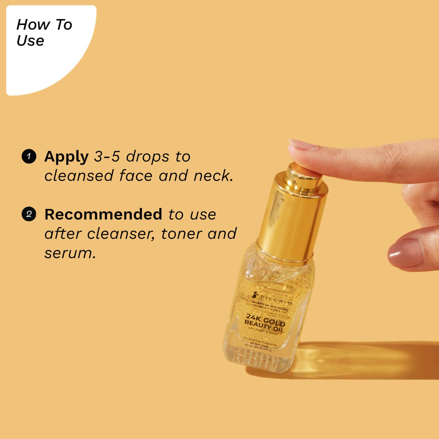Pilgrim 24K Gold Beauty Oil, 20ml - Image 5 - Buy from Indicrest