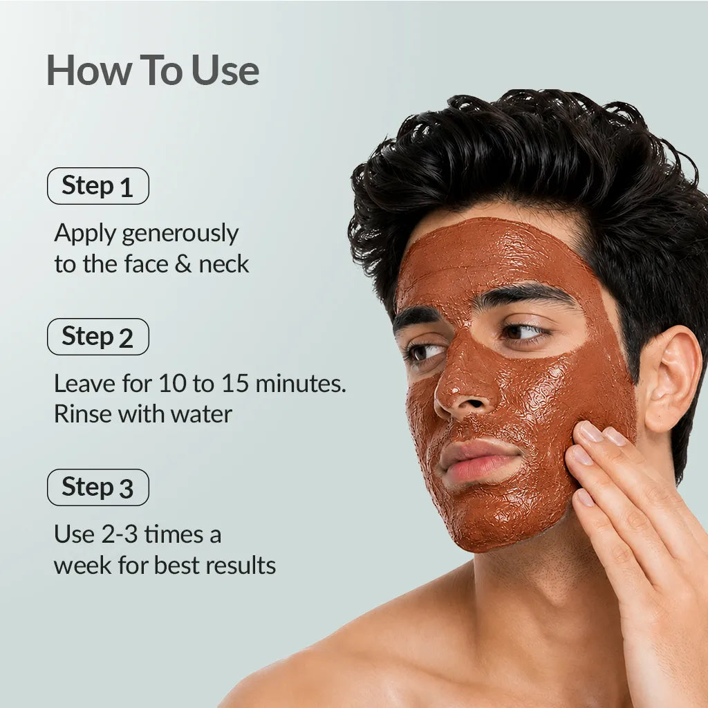 Fixderma FOR MEN Brightening Face Mask, 100g - Image 3 - Buy from Indicrest