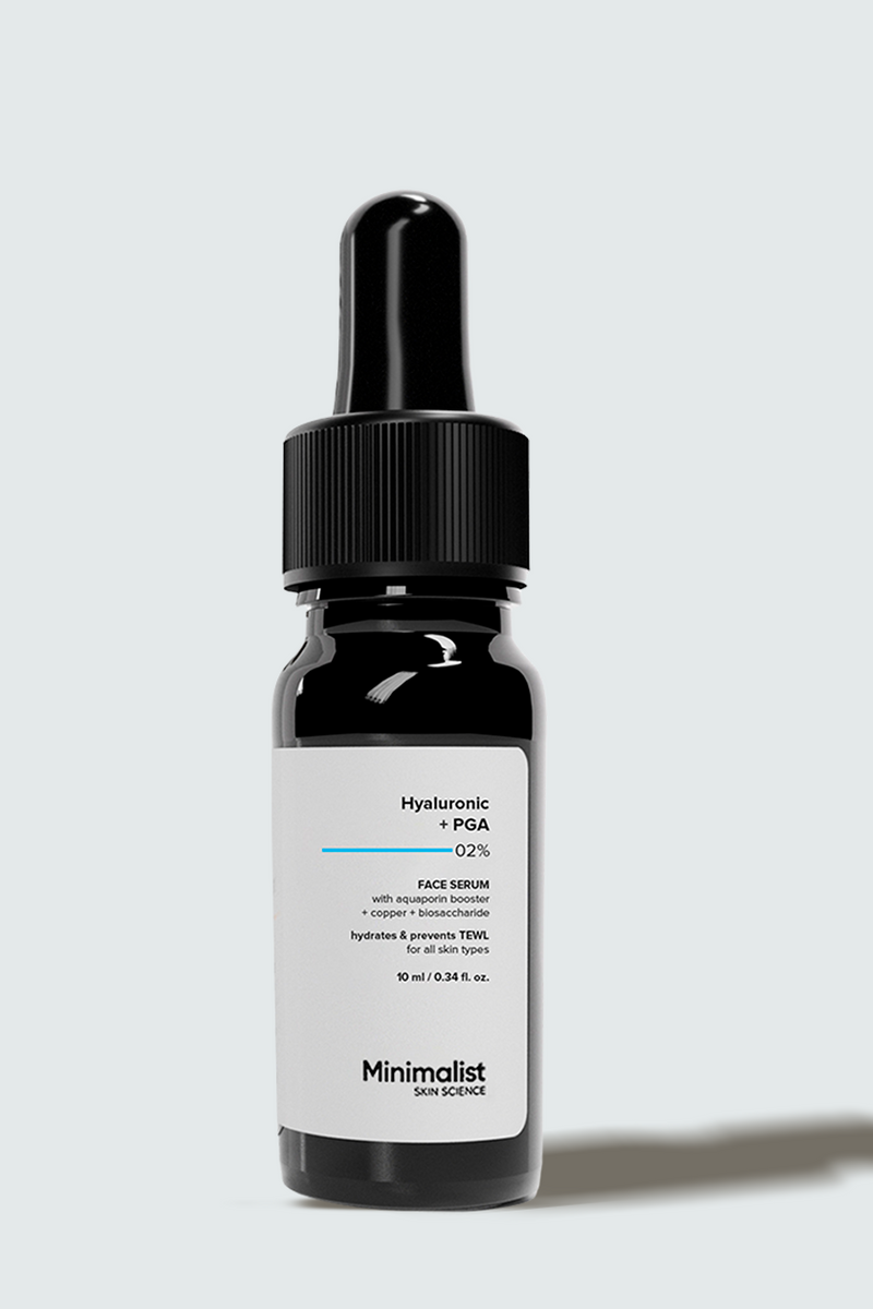 Minimalist Hyaluronic + PGA 2% Face Serum For Intense, Multi-Level Hydration without the Oily Feel, 10ml - Buy from Indicrest