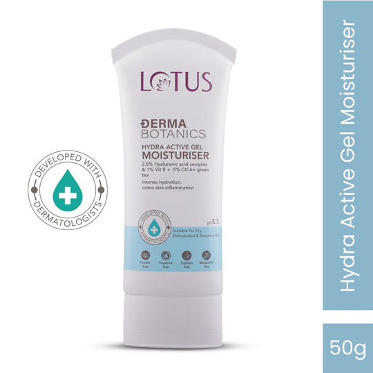 Lotus Herbals DermaBotanics Hydra Active Gel Moisturiser, 50g