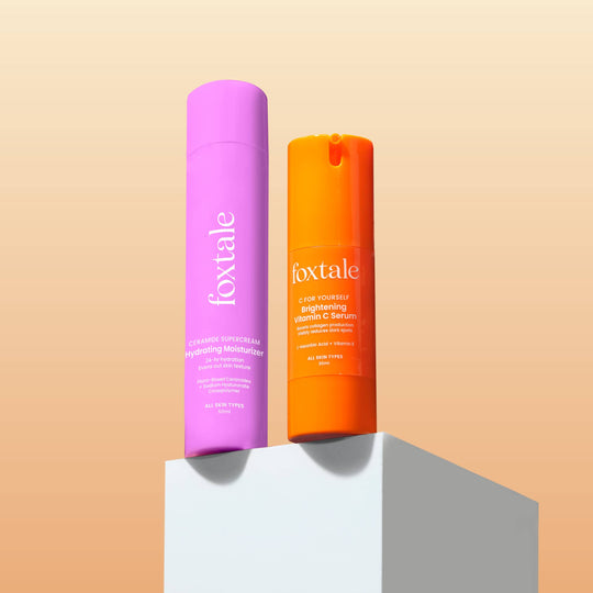 Foxtale HydraGlow Duo Vitamin C Serum + Hydrating Moisturizer with Ceramide - Buy from Indicrest