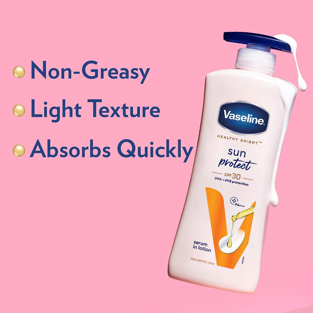 Vaseline body lotion for men and women with SPF