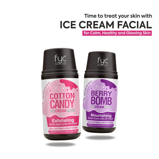 fyc-professional-berry-bomb-cotton-candy-ice-cream-mask-combo-ultimate-skin-brightening-nourishing-facial-kit - Buy from Indicrest