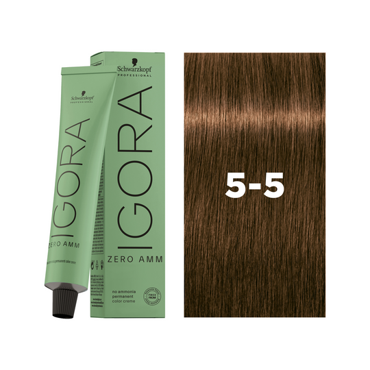 Schwarzkopf Professional Igora Zero AMM 5-5 Light Brown Gold, 60ml Buy at Indicrest