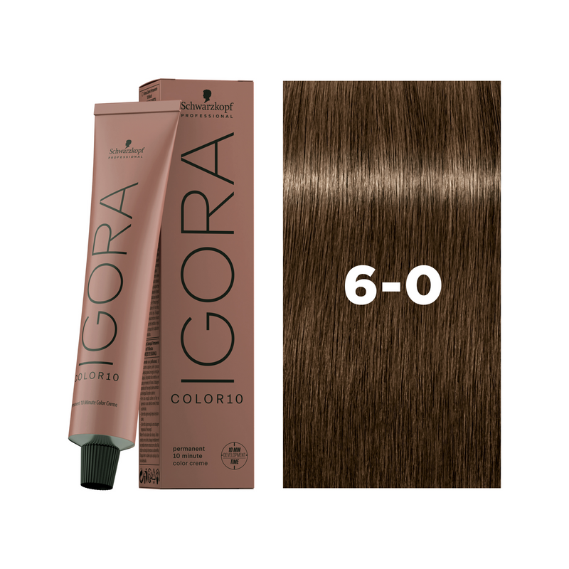 Schwarzkopf Professional Igora Color10 6-0 Dark Blonde Natural, 60ml Buy at Indicrest