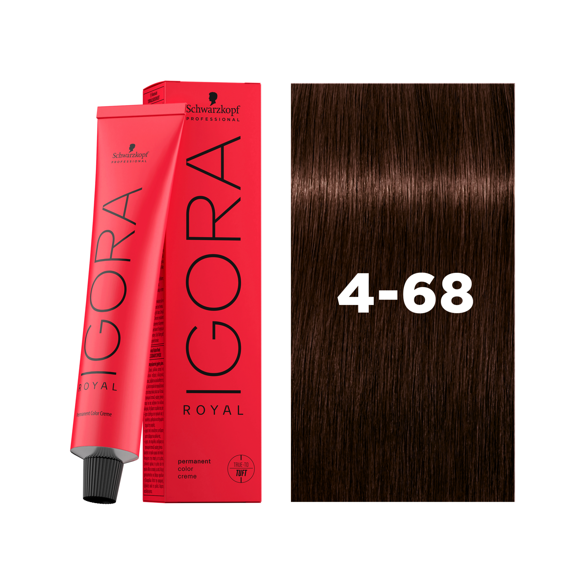 Schwarzkopf Professional Igora Royal 4-68 Medium Brown Chocolate Red, 60ml