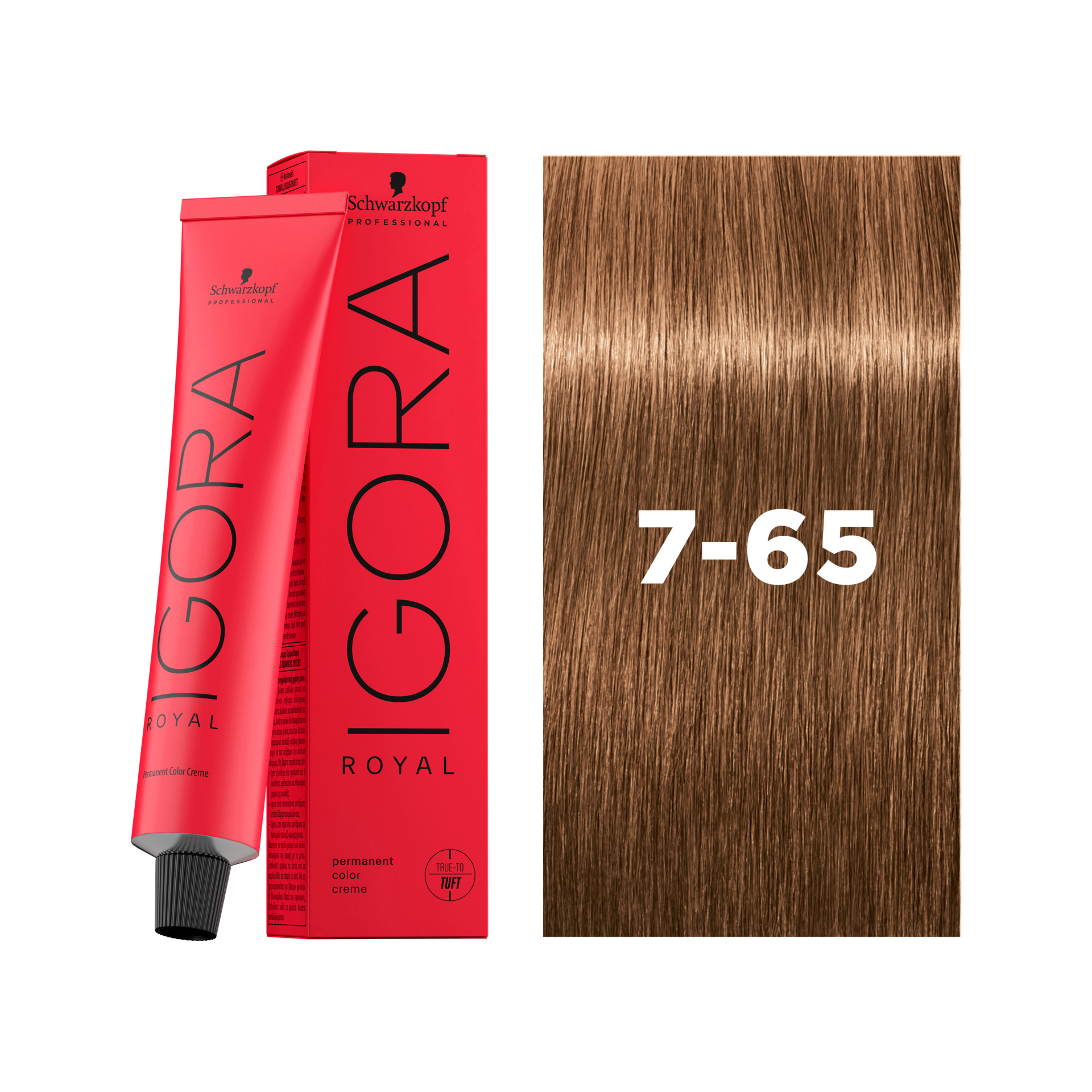 Schwarzkopf Professional Igora Royal 7-65 Medium Blonde Chocolate Gold, 60ml