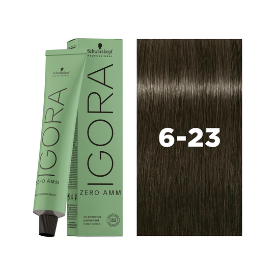 Schwarzkopf Professional Igora Zero AMM 6-23 Dark Blonde Ash Matte, 60ml Buy at Indicrest