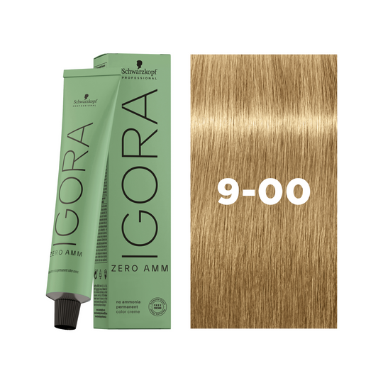 Schwarzkopf Professional Igora Zero AMM 9-00 Extra Light Blonde Natural Extra, 60ml Buy at Indicrest