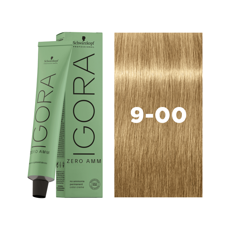 Schwarzkopf Professional Igora Zero AMM 9-00 Extra Light Blonde Natural Extra, 60ml Buy at Indicrest
