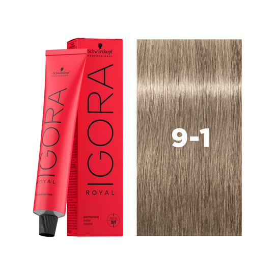 Schwarzkopf Professional Igora Royal 9-1 Extra Light Blonde Cendré, 60ml Buy at Indicrest