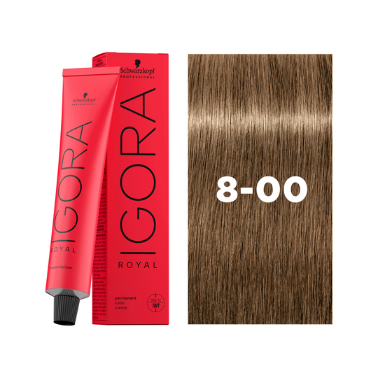 Schwarzkopf Professional Igora Royal 8-00 Light Blonde Natural Extra, 60ml Buy at Indicrest