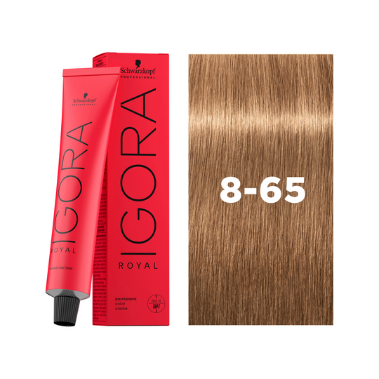 Schwarzkopf Professional Igora Royal 8-65 Light Blonde Chocolate Gold, 60ml Buy at Indicrest