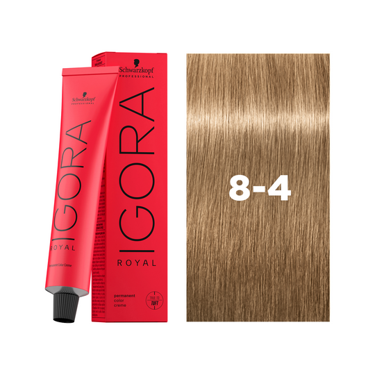 Schwarzkopf Professional Igora Royal 8-4 Light Blonde Beige, 60ml Buy at Indicrest