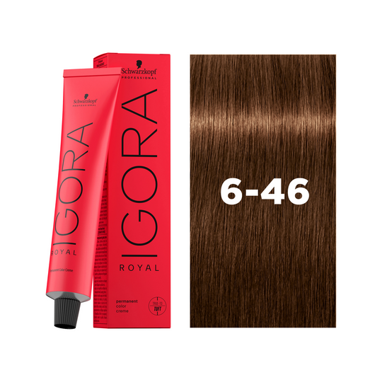 Schwarzkopf Professional Igora Royal 6-46 Dark Blonde Beige Chocolate, 60ml Buy at Indicrest