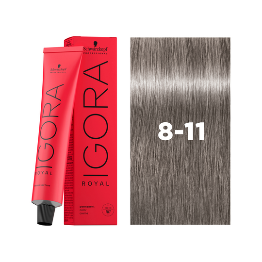 Schwarzkopf Professional Igora Royal 8-11 Light Blonde Cendré Extra, 60ml Buy at Indicrest