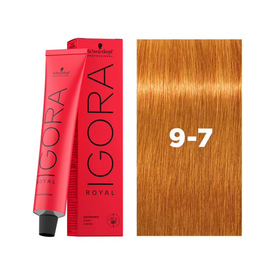 Schwarzkopf Professional Igora Royal 9-7 Extra Light Blonde Copper, 60ml Buy at Indicrest
