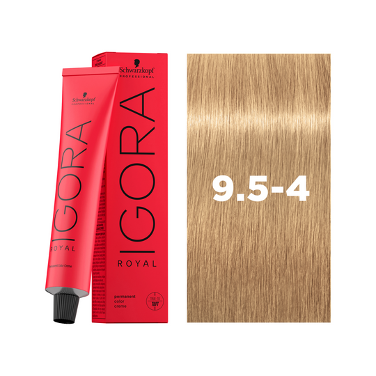 Schwarzkopf Professional Igora Royal 9,5-4 Light Blonde Beige, 60ml Buy at Indicrest