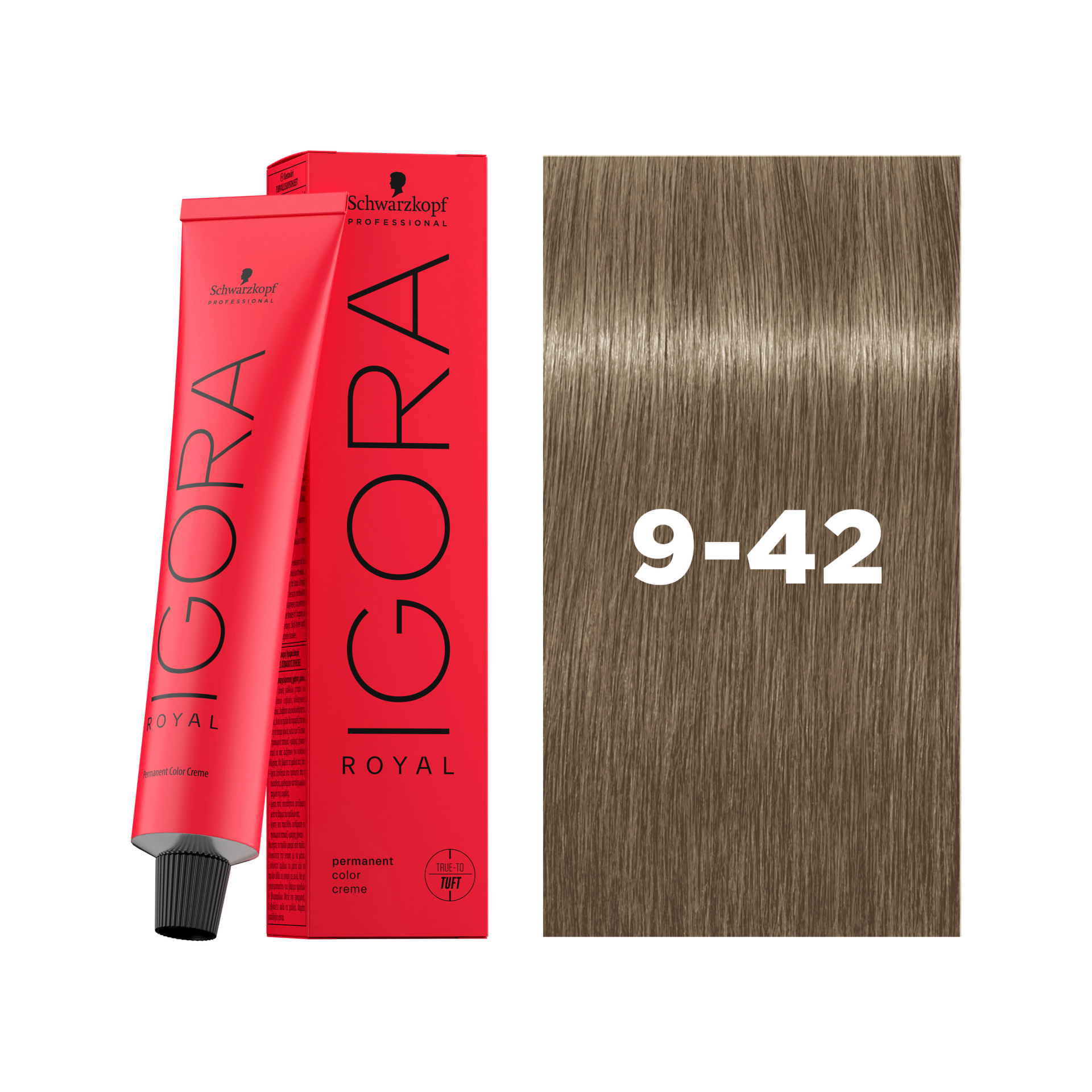 Schwarzkopf Professional Igora Royal 9-42 Extra Light Blonde Beige Ash, 60ml