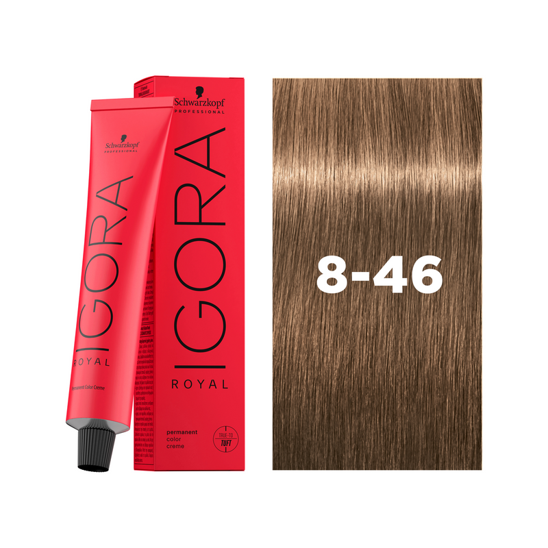 Schwarzkopf Professional Igora Royal 8-46 Light Blonde Beige Chocolate, 60ml Buy at Indicrest