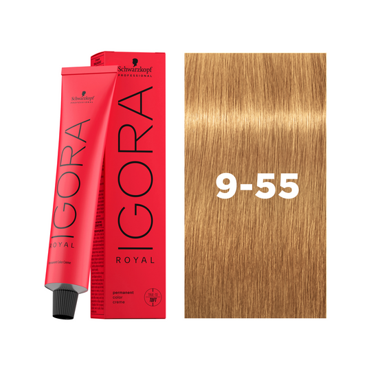 Schwarzkopf Professional Igora Royal 9-55 Extra Light Blonde Gold Extra, 60ml Buy at Indicrest