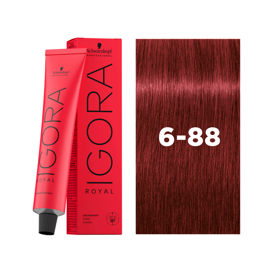 Schwarzkopf Professional Igora Royal 6-88 Dark Blonde Red Extra, 60ml Buy at Indicrest