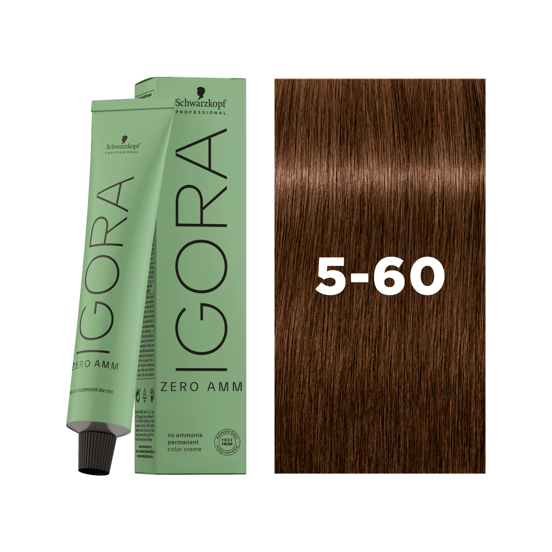 Schwarzkopf Professional Igora Zero AMM 5-60 Light Brown Chocolate Natural, 60ml