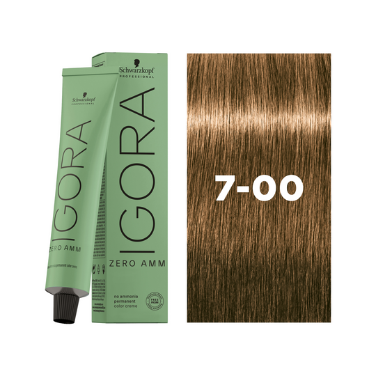 Schwarzkopf Professional Igora Zero AMM 7-00 Medium Blonde Natural Extra, 60ml Buy at Indicrest