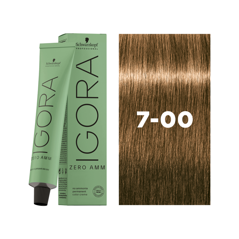 Schwarzkopf Professional Igora Zero AMM 7-00 Medium Blonde Natural Extra, 60ml Buy at Indicrest