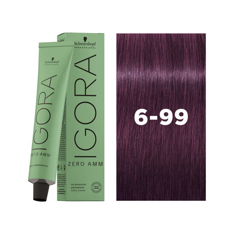 Schwarzkopf Professional Igora Zero AMM 6-99 Dark Blonde Violet Extra, 60ml Buy at Indicrest