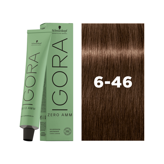 Schwarzkopf Professional Igora Zero AMM 6-46 Dark Blonde Beige Chocolate, 60ml Buy at Indicrest
