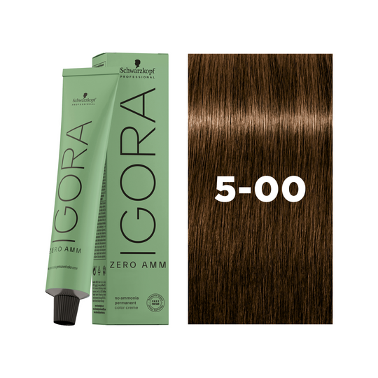 Schwarzkopf Professional Igora Zero AMM 5-00 Light Brown Natural Extra, 60ml Buy at Indicrest