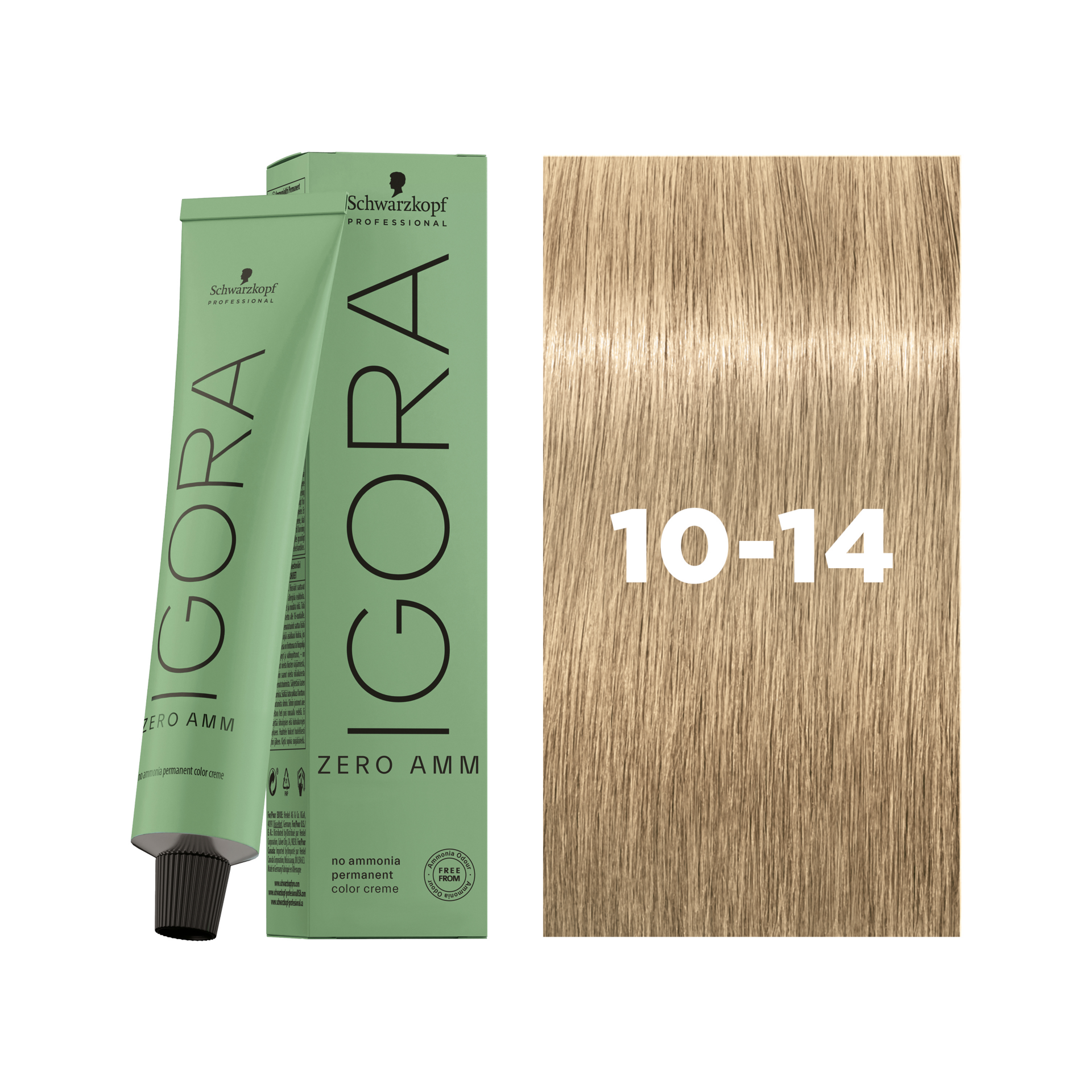 Schwarzkopf Professional Igora Zero AMM 10-14 Ultra Blonde Cendré Beige, 60ml