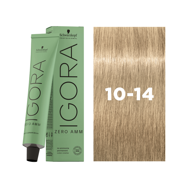 Schwarzkopf Professional Igora Zero AMM 10-14 Ultra Blonde Cendré Beige, 60ml Buy at Indicrest