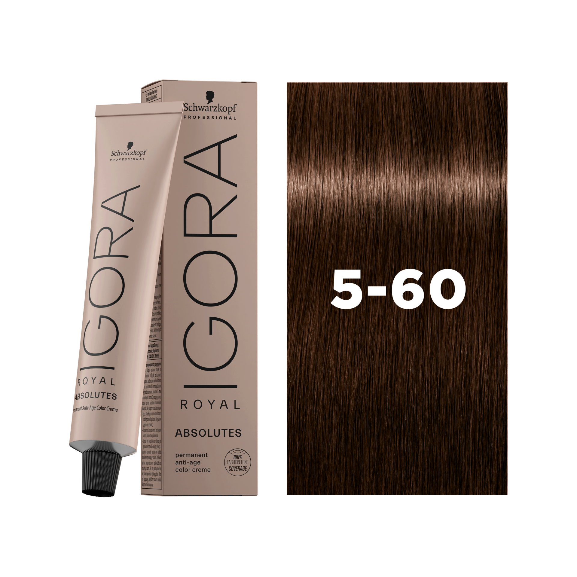 Schwarzkopf Professional Igora Royal Absolutes 5-60 Light Brown Chocolate Natural, 60ml