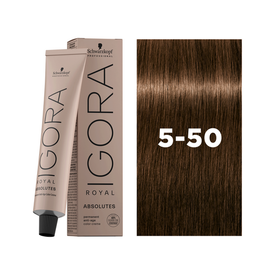 Schwarzkopf Professional Igora Royal Absolutes 5-50 Light Brown Gold Natural, 60ml Buy at Indicrest