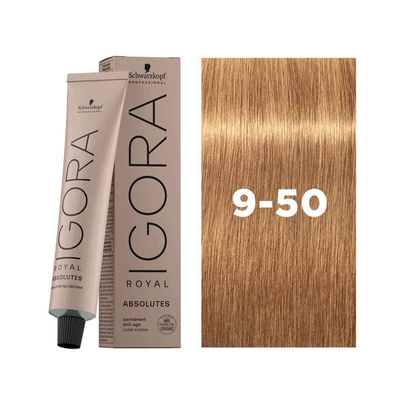 Schwarzkopf Professional Igora Royal Absolutes 9-50 Extra Light Blonde Gold Natural, 60ml Buy at Indicrest
