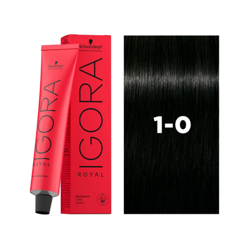 IGORA ROYAL (1-0) black natural hair color Indicrest
