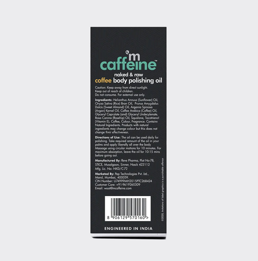 Mcaffeine Coffee Body Polishing Oil, 100ml - Image 9 - Buy from Indicrest